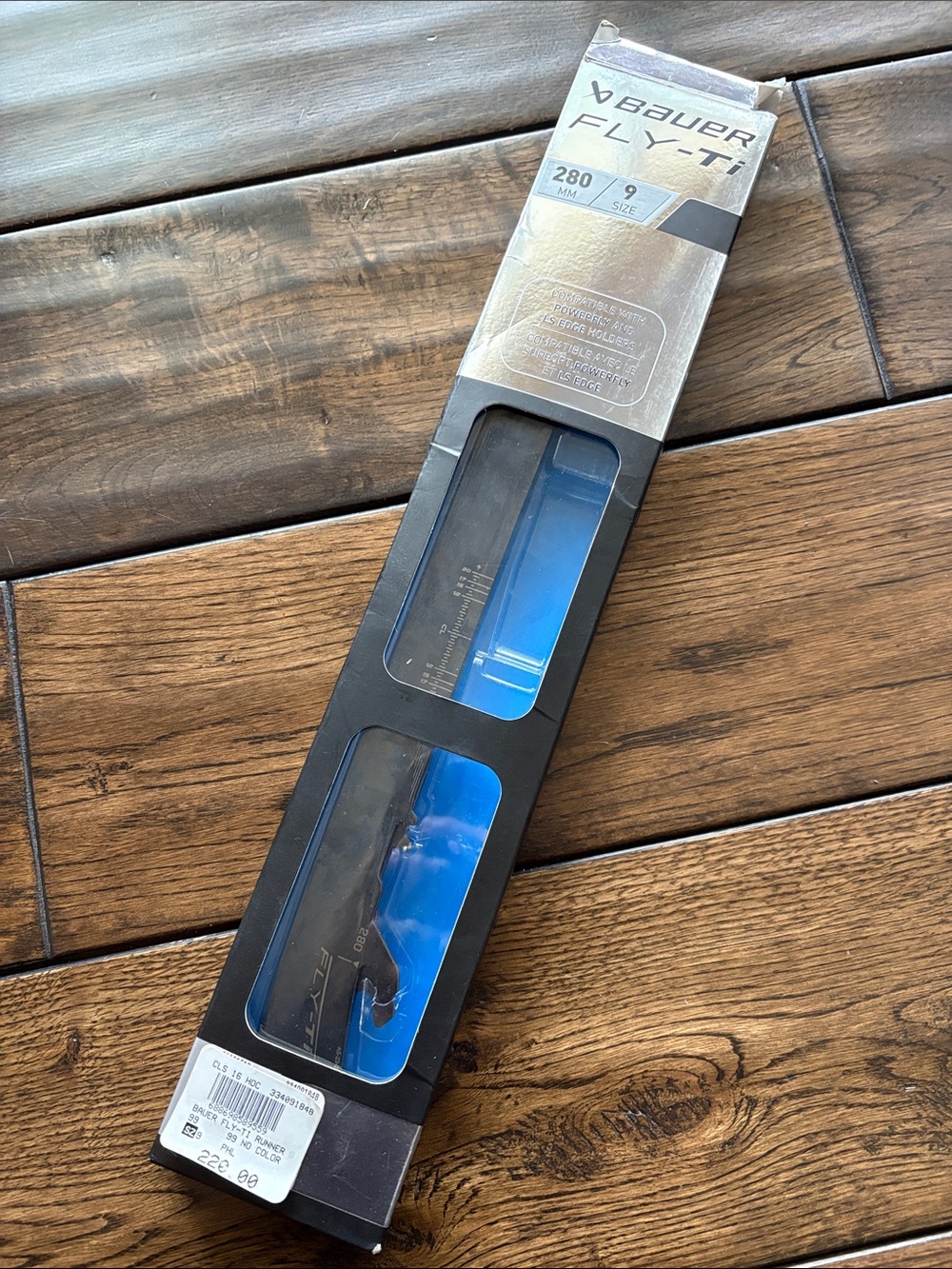 NWT Bauer Fly-Ti Skate Blades Titanium-Coated